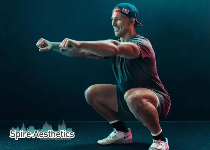 Image of man build leg muscle Port Glasgow through exercise