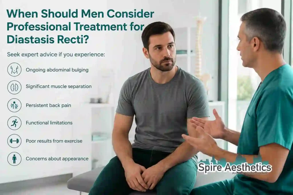 When Should Men Consider Professional Treatment for Diastasis Recti Port Glasgow?