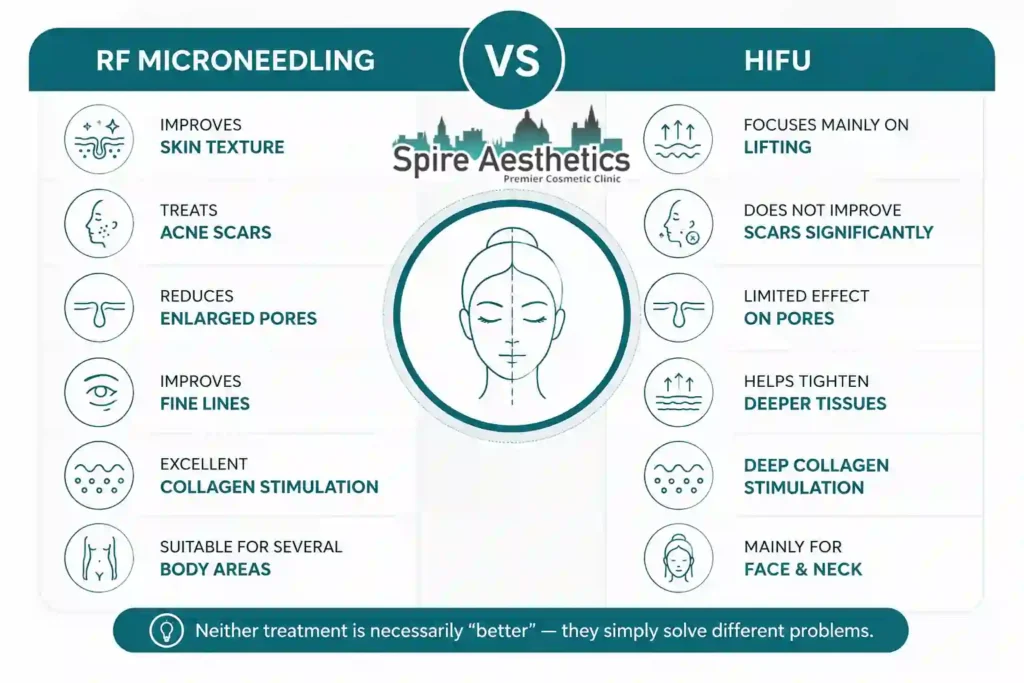 RF Microneedling vs HIFU: Which Treatment Gives Better Results Port Glasgow?